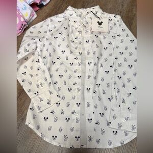 Janie and Jack Disney button down Shirt